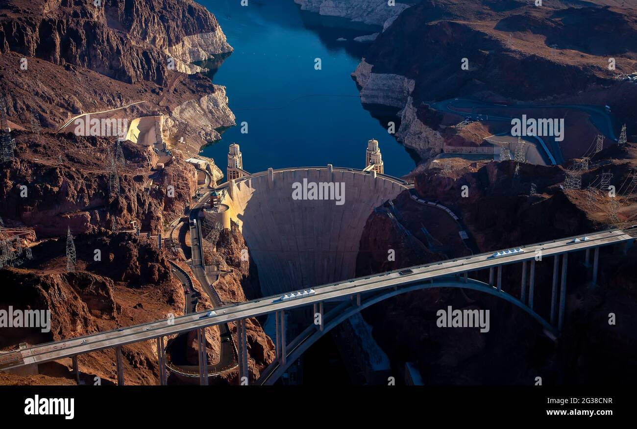 Hoover Dam, Nevada - Arizona, Stati Uniti Foto Stock