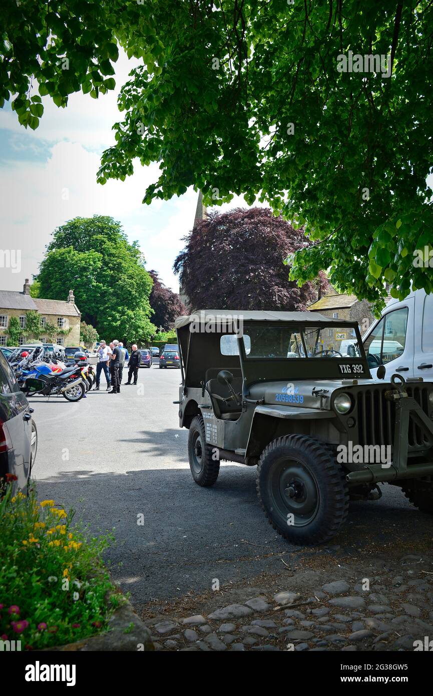 Masham Market Place North Yorkshire Inghilterra Regno Unito Foto Stock