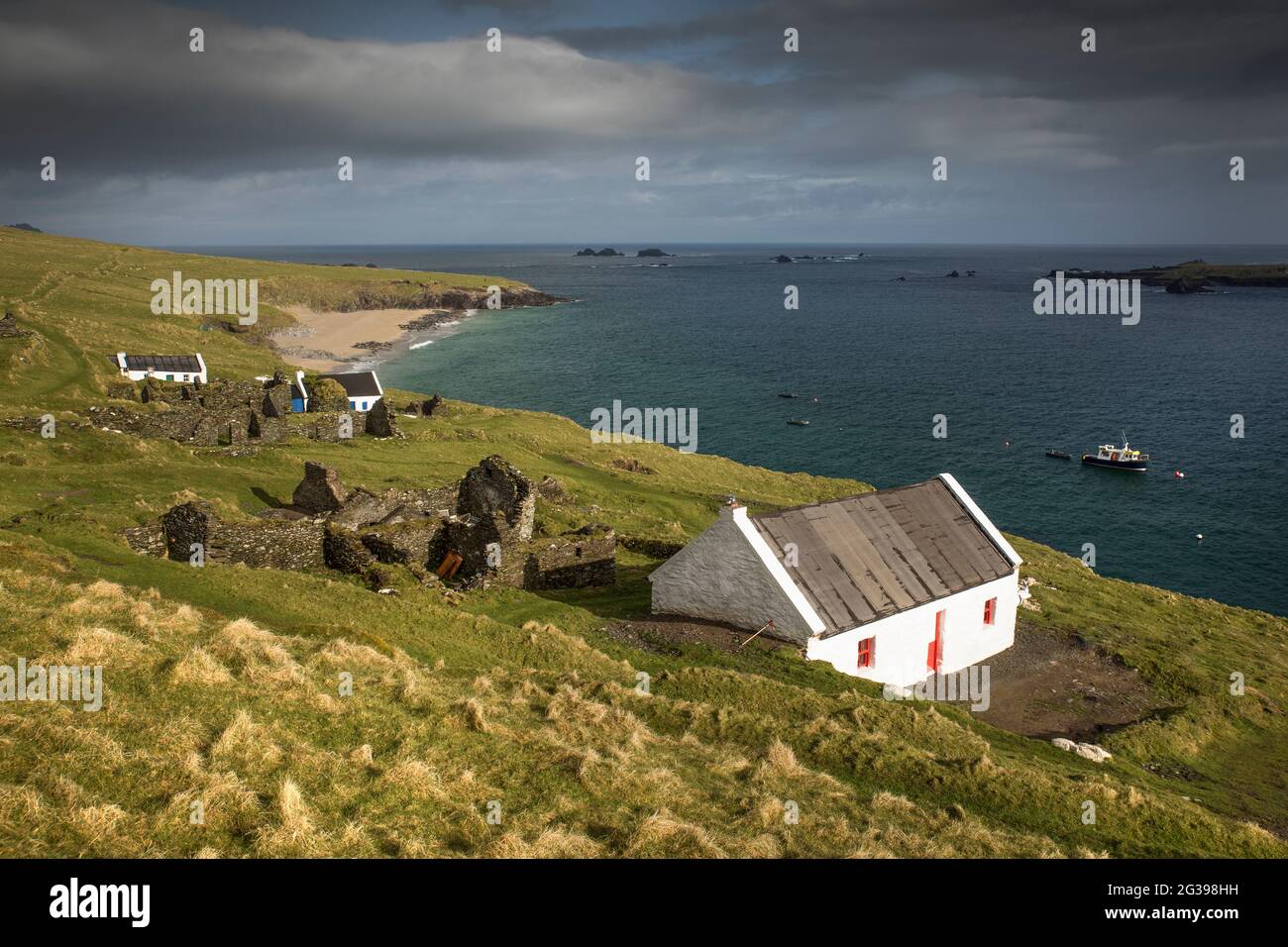 Grande Isola di Blasket, Irlanda Foto Stock