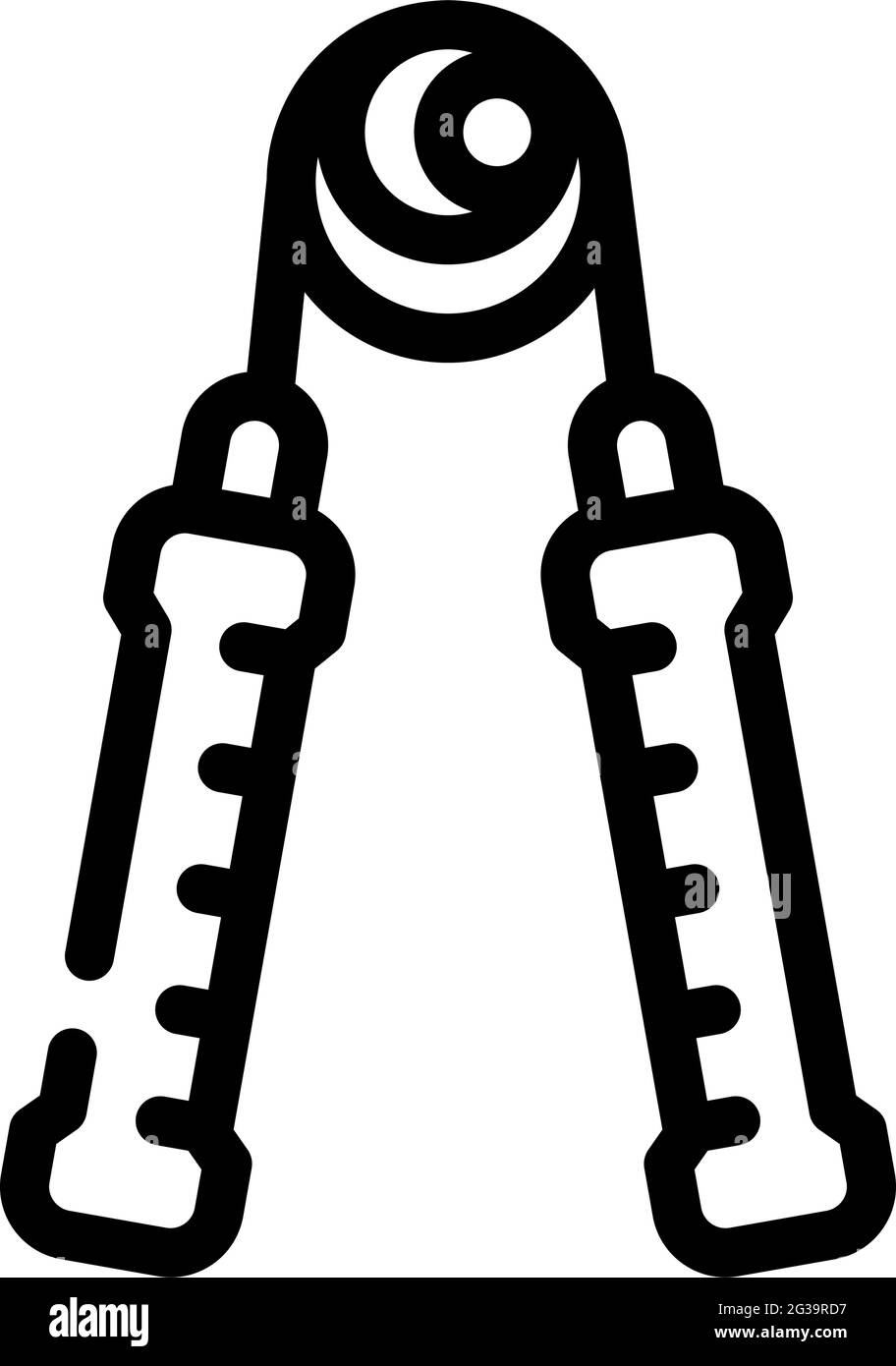 saltando corda gym linea attrezzi icona illustrazione vettoriale Illustrazione Vettoriale