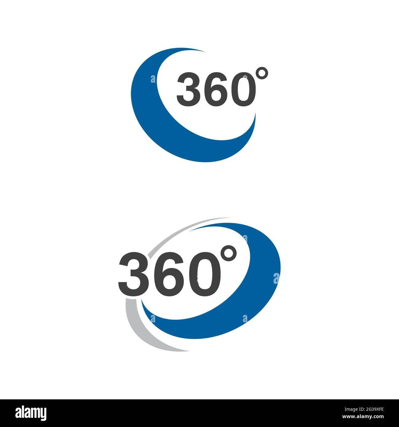 360 disegno dell'icona del vettore circolare modello Illustrazione Vettoriale