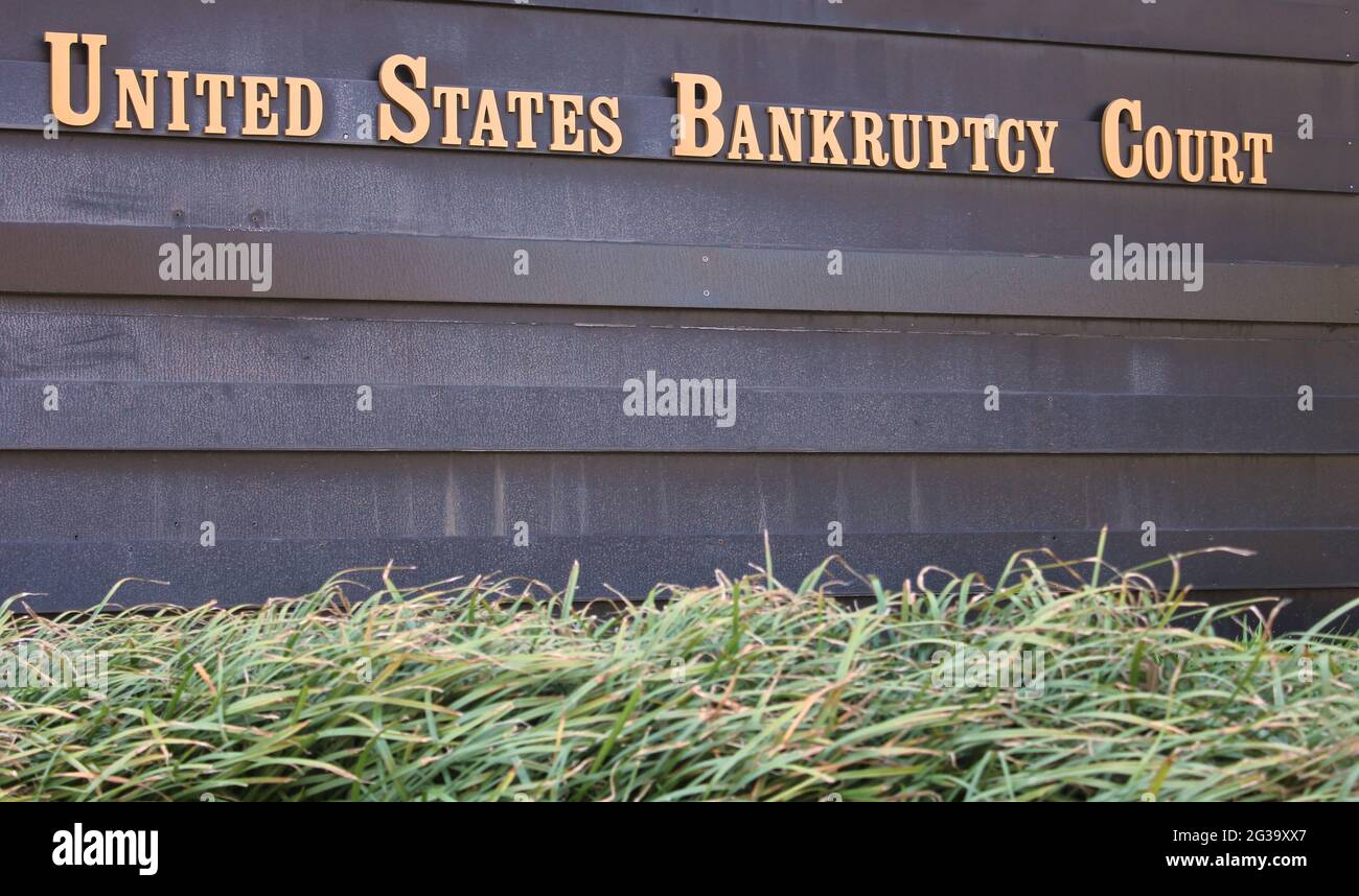 United States Bankruptcy Court Firma Foto Stock