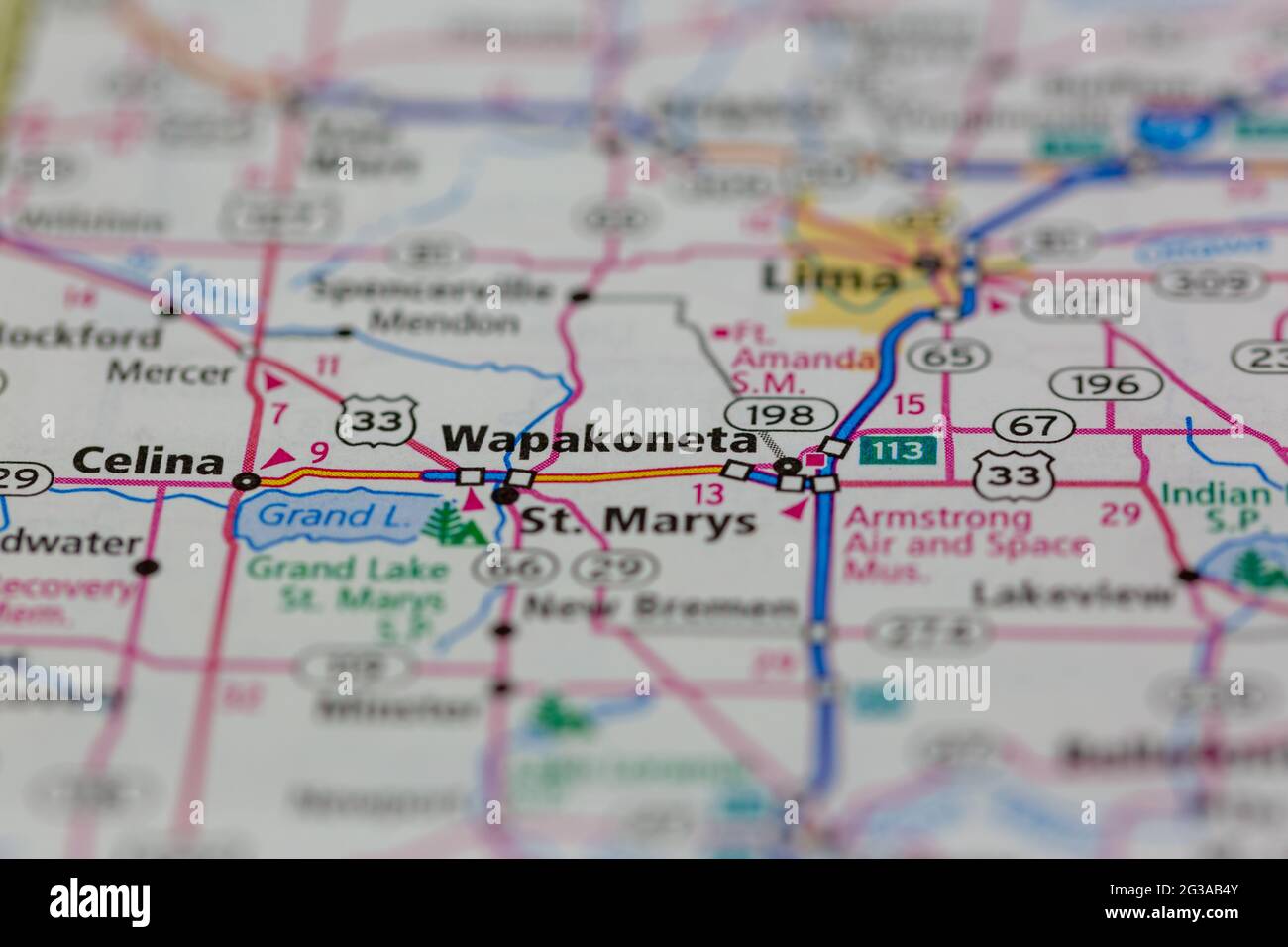 Mappa di wapakoneta immagini e fotografie stock ad alta risoluzione - Alamy