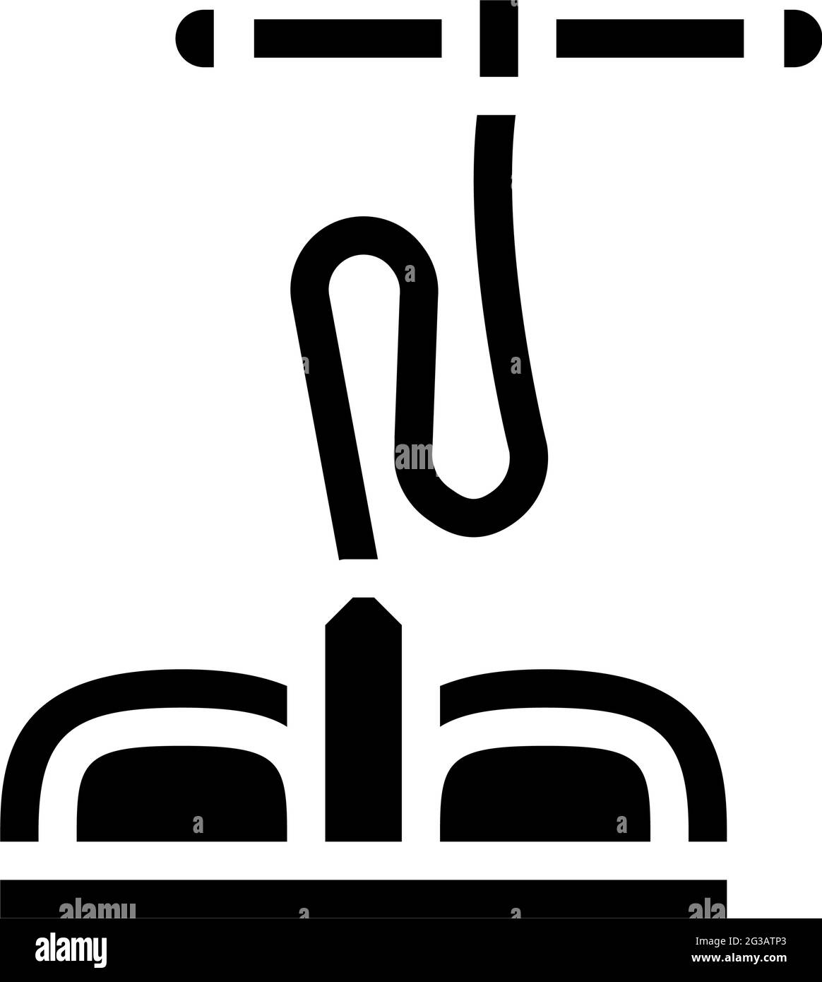 body training palestra attrezzature glyph icona illustrazione vettoriale Illustrazione Vettoriale