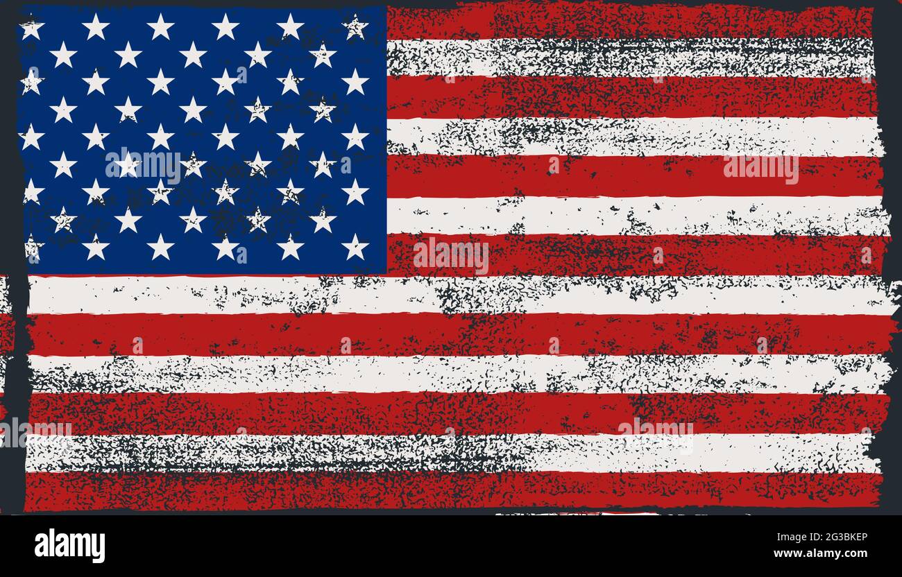 Bandiera Americana Vintage In Difficoltà – 150x90 Cm, Poliestere, Per Cortile E Decorazione Patriottica