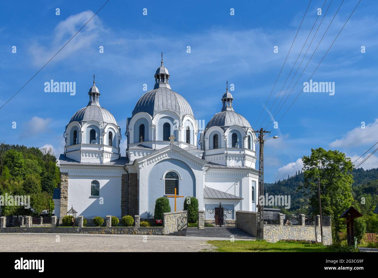 Chiesa di Szlachtowa, Polonia, costruita nel 1895–1920 Foto Stock