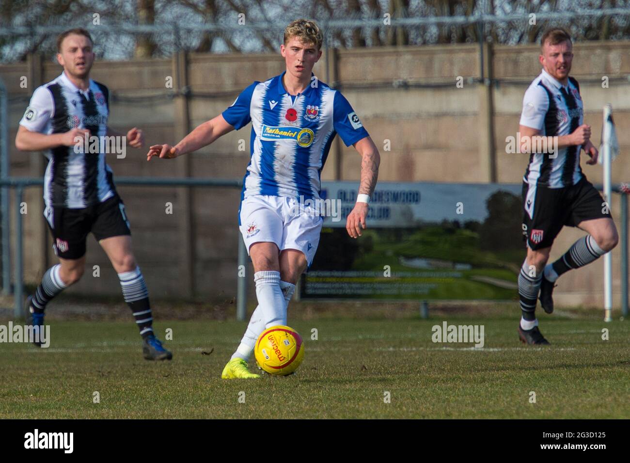 Flint, Galles. 06 marzo 2021. JD Cymru Premier Match tra Flint Town United e Penybont. Foto Stock Flint, Galles. 06 marzo 2021. JD Cymru Premier Match tra Flint Town United e Penybont. Foto Stock