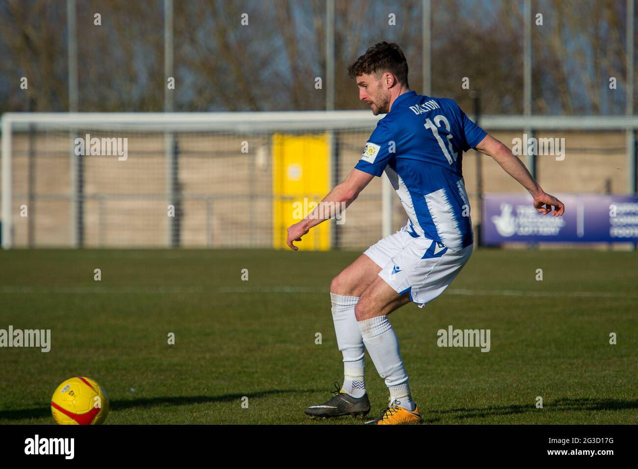 Flint, Galles. 06 marzo 2021. JD Cymru Premier Match tra Flint Town United e Penybont. Foto Stock Flint, Galles. 06 marzo 2021. JD Cymru Premier Match tra Flint Town United e Penybont. Foto Stock