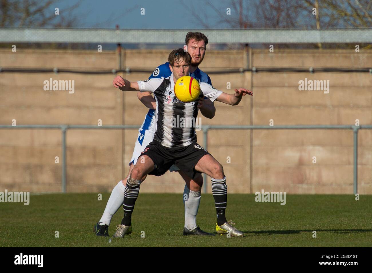 Flint, Galles. 06 marzo 2021. JD Cymru Premier Match tra Flint Town United e Penybont. Foto Stock Flint, Galles. 06 marzo 2021. JD Cymru Premier Match tra Flint Town United e Penybont. Foto Stock