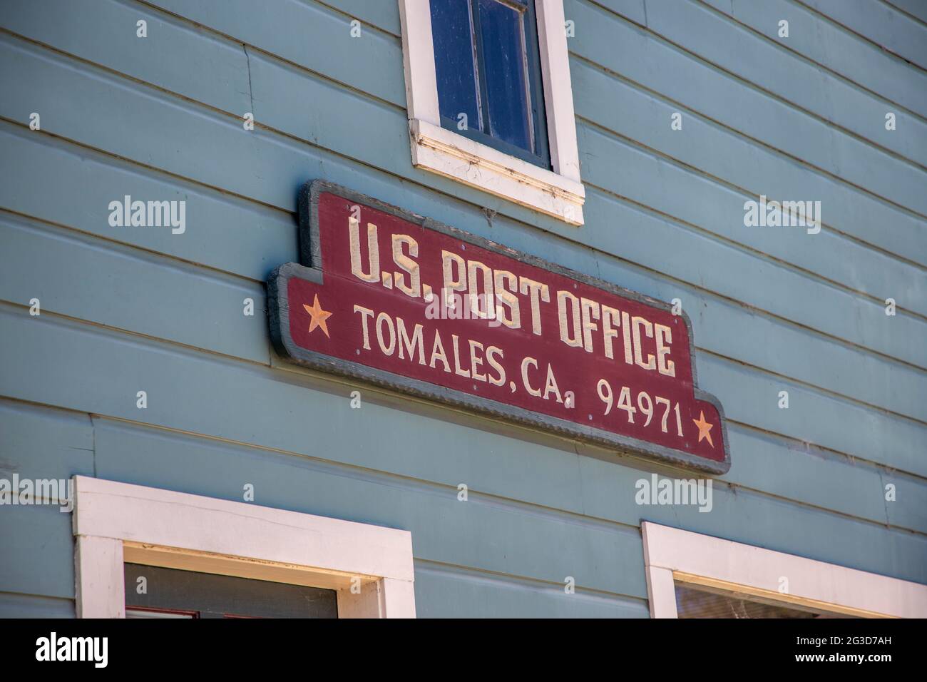 Ufficio postale degli Stati Uniti a Tomales sull'autostrada 1 nella contea di Marin, California. Foto Stock