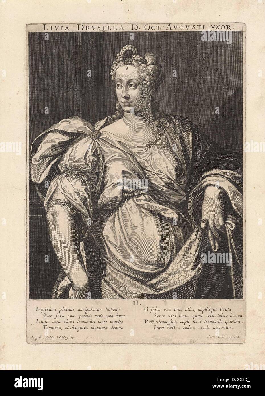 Ritratto dell'imperatore livia drusilla; famose donne romane. Livia Drusilla, terza moglie dell'imperatore Augusto Foto Stock