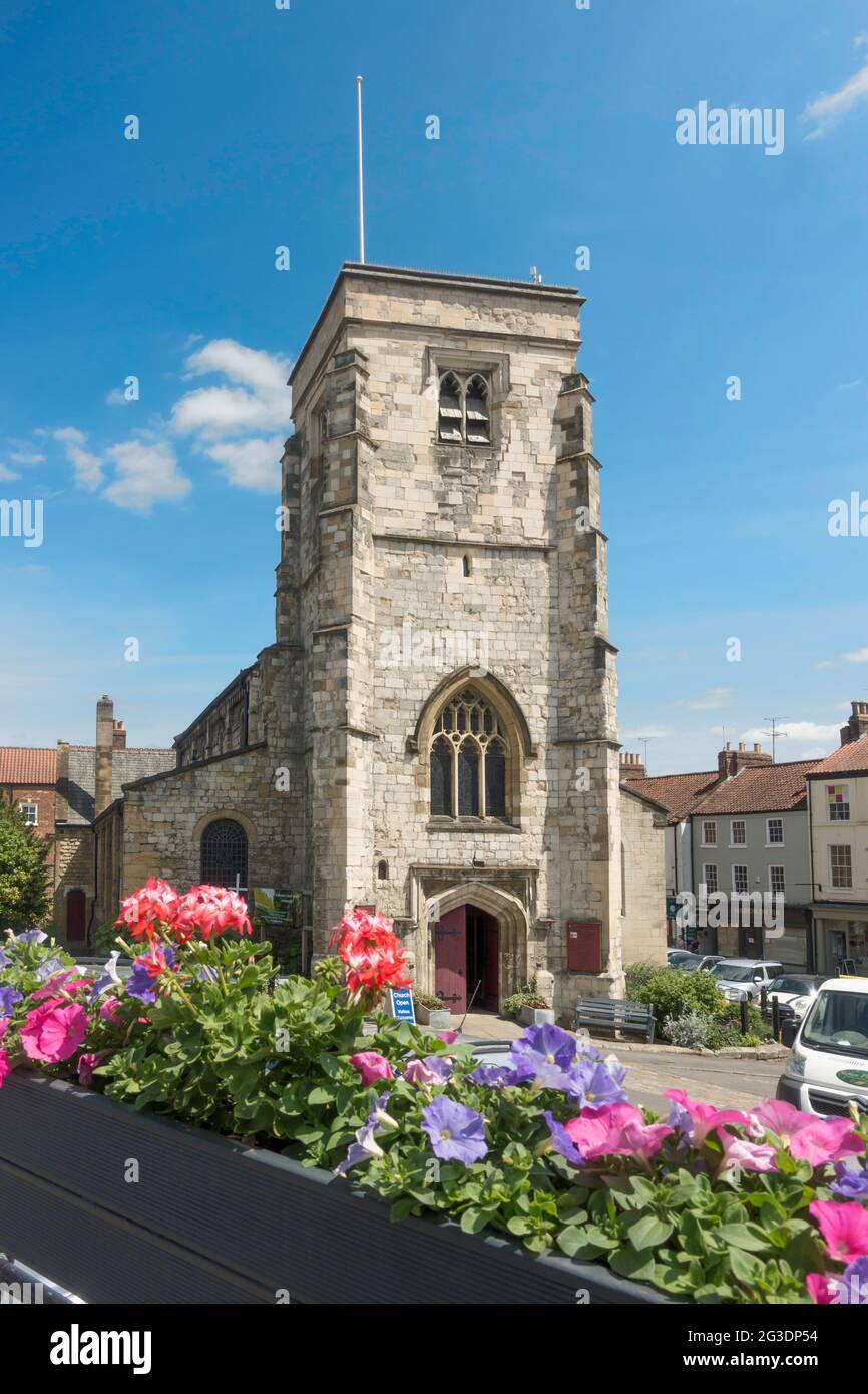 St Michaels Church, Malton, North Yorkshire, Inghilterra, Regno Unito Foto Stock