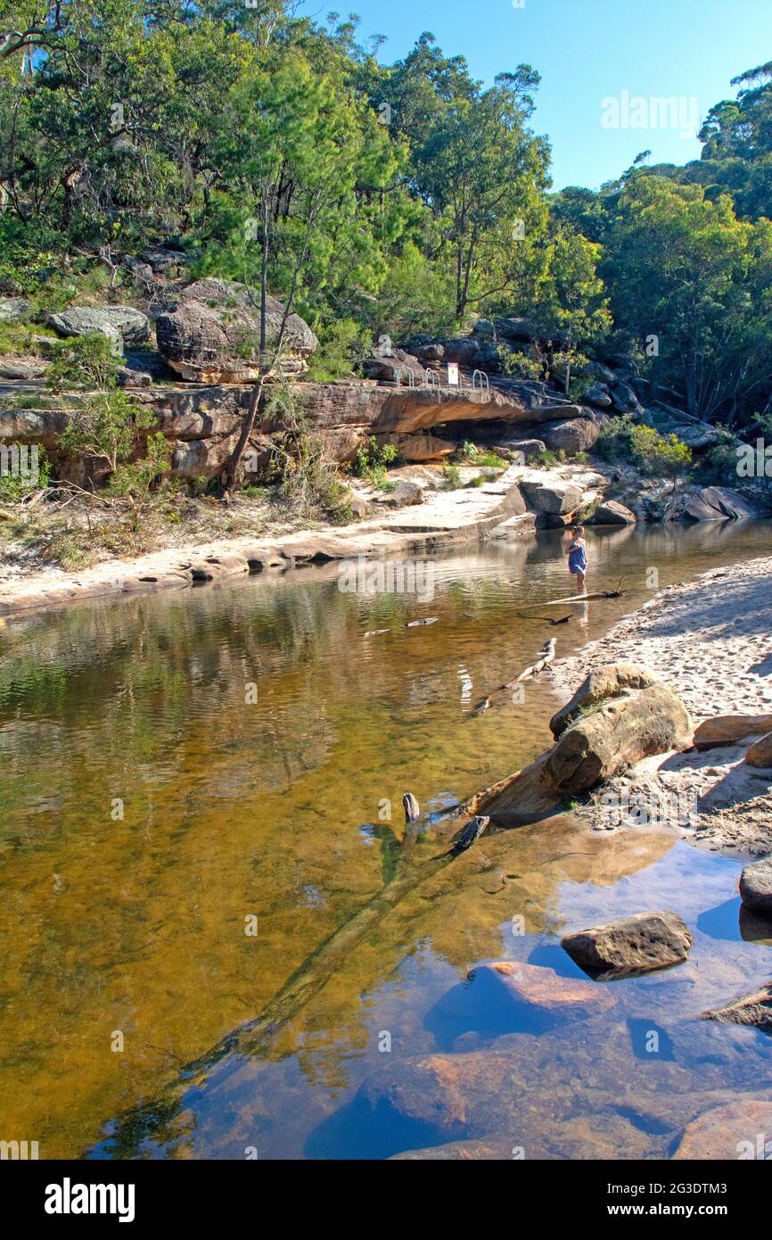 Piscina Jellybean, Blue Mountains National Park Foto Stock