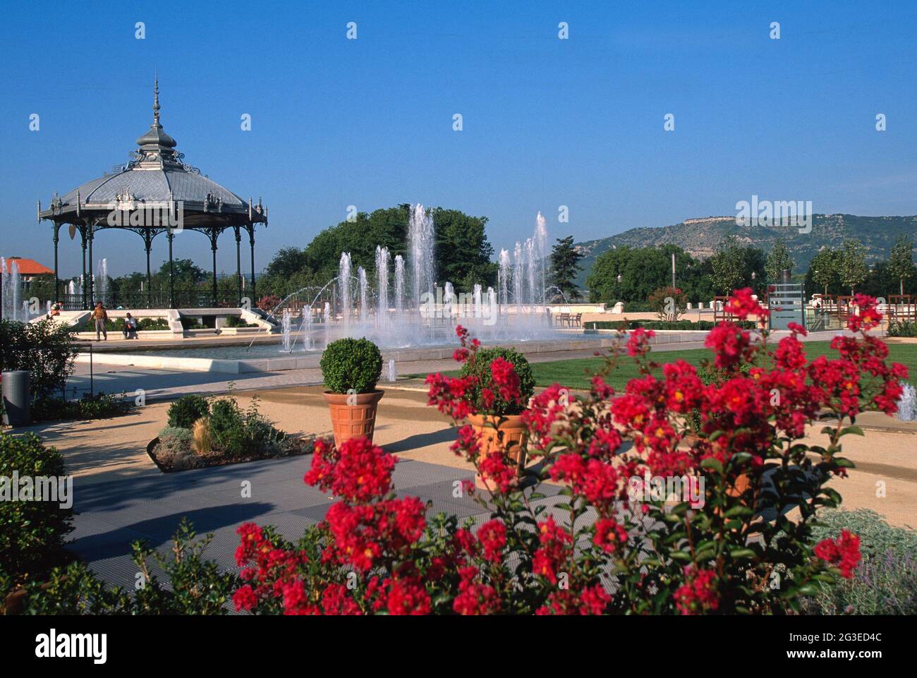 FRANCIA. DROME (26) VALENCE IL CHIOSCO PEYNET, L'ESPLANADE DEL CAMPO DI MARZO Foto Stock