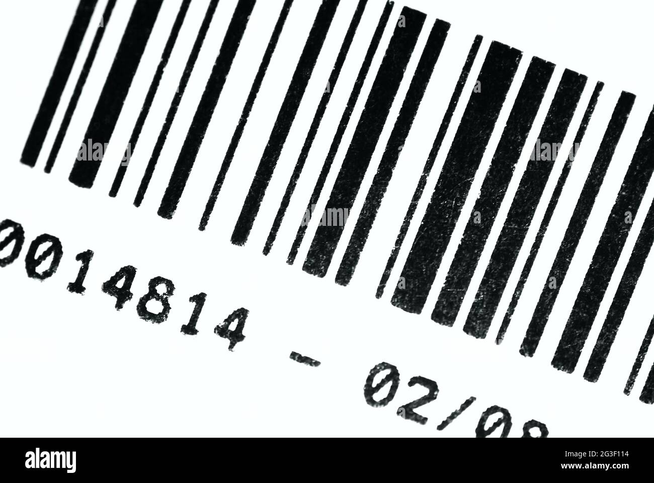 Il codice a barre Foto Stock