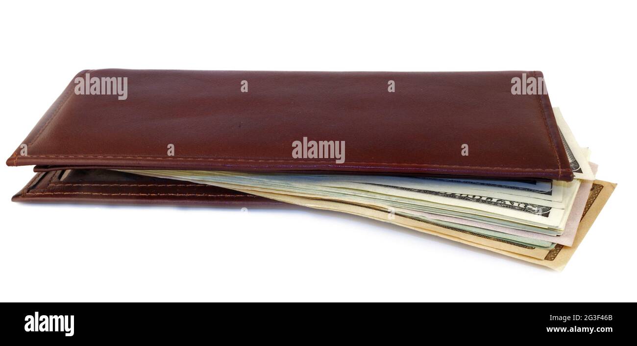 Dollari e documenti degli Stati Uniti Foto Stock