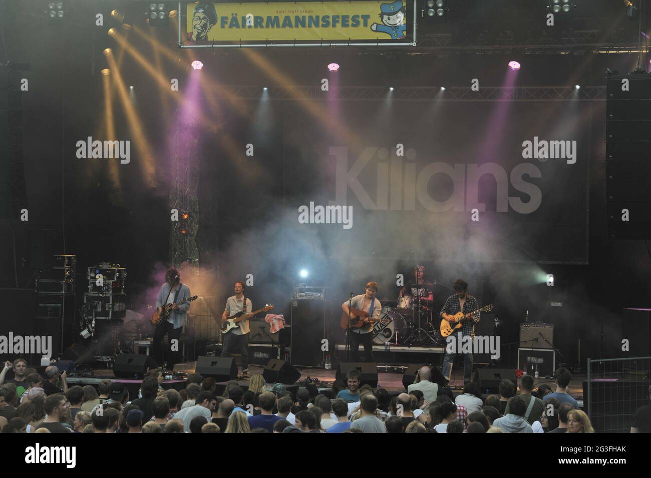 FÃ¤hrmannsfest Linden 2012 Open-Air Musik Festival Foto Stock