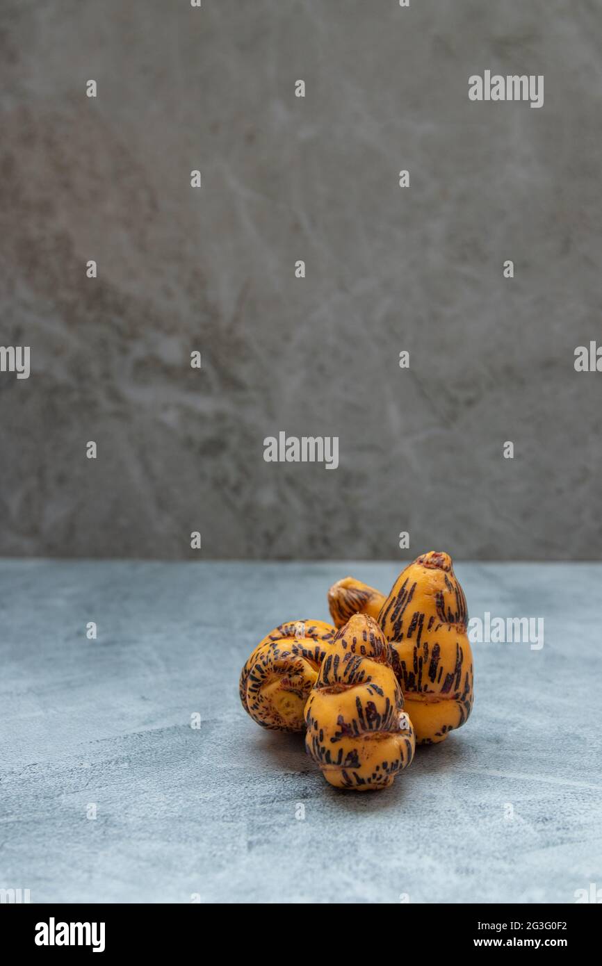 Oca, tubero utilizzato nella cucina peruviana e le Ande americane Foto Stock