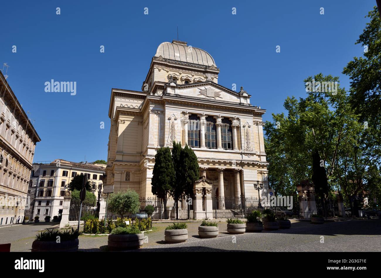 Sinagoga, Ghetto ebraico, Roma, Italia Foto Stock