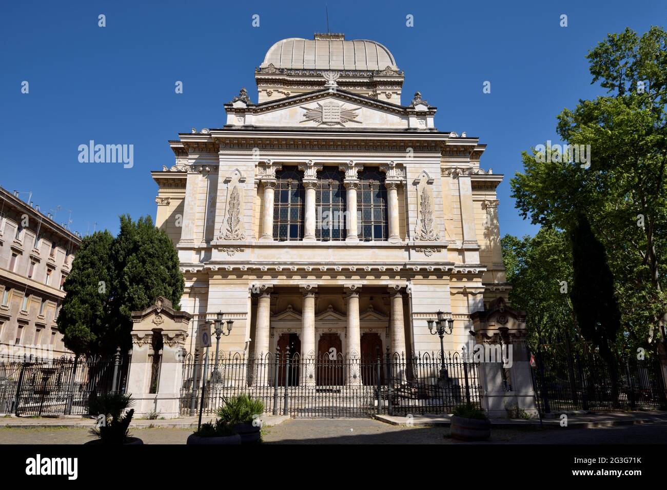 Sinagoga, Ghetto ebraico, Roma, Italia Foto Stock