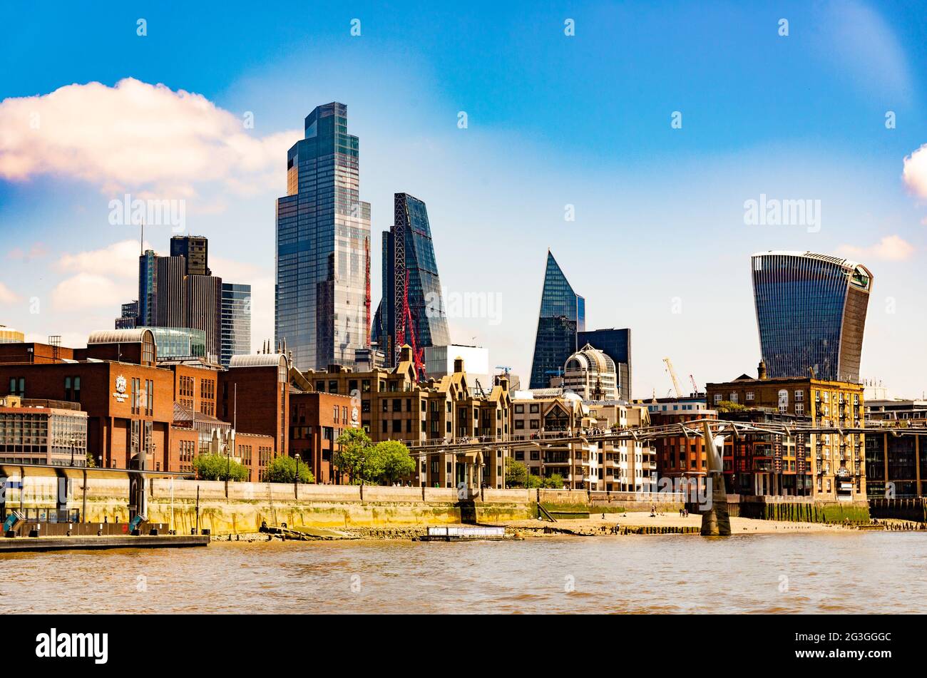 Vista della città di Londra, Regno Unito Foto Stock