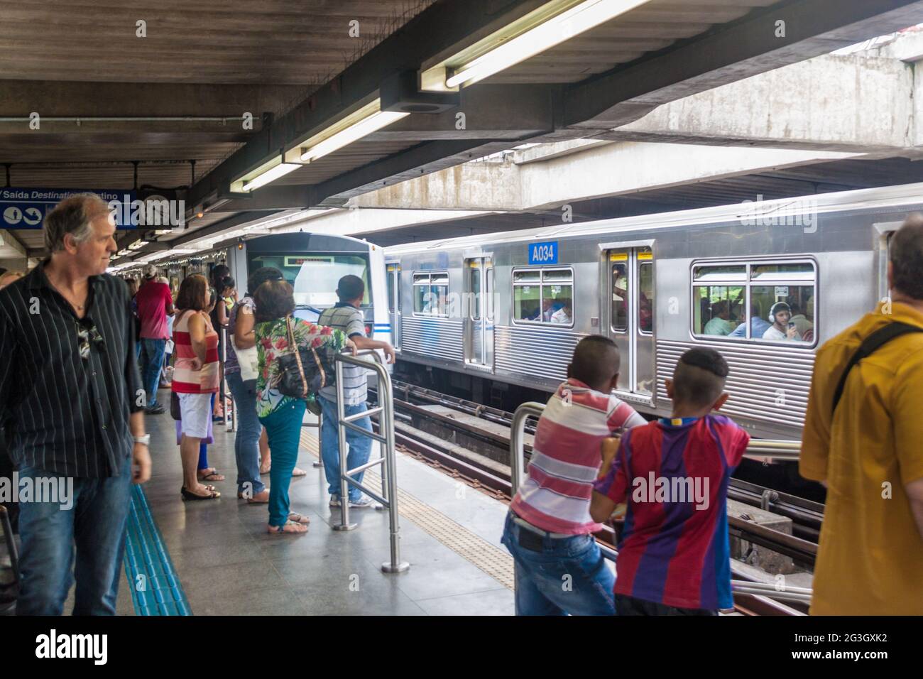 SAO PAULO, BRASILE - FEB 2: Vista della metropolitana a Sao Paulo, Brasile Foto Stock