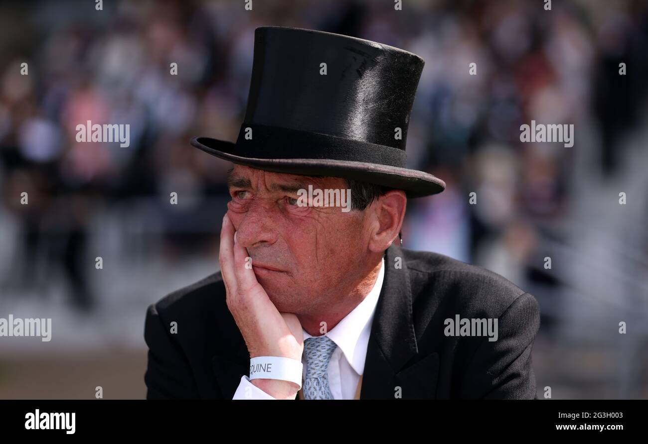 Allenatore William Jarvis durante il secondo giorno di Ascot reale all'Ippodromo di Ascot. Data immagine: Mercoledì 16 giugno 2021. Foto Stock