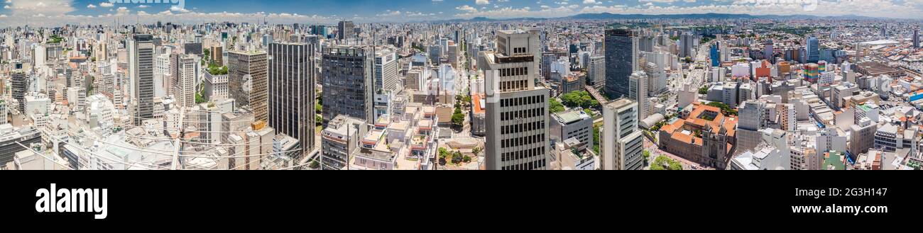 Panorama di Sao Paulo, Brasile Foto Stock