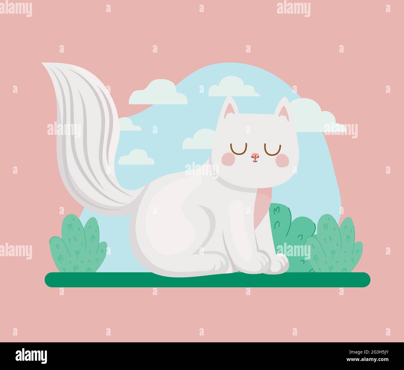 cat e boccole Illustrazione Vettoriale