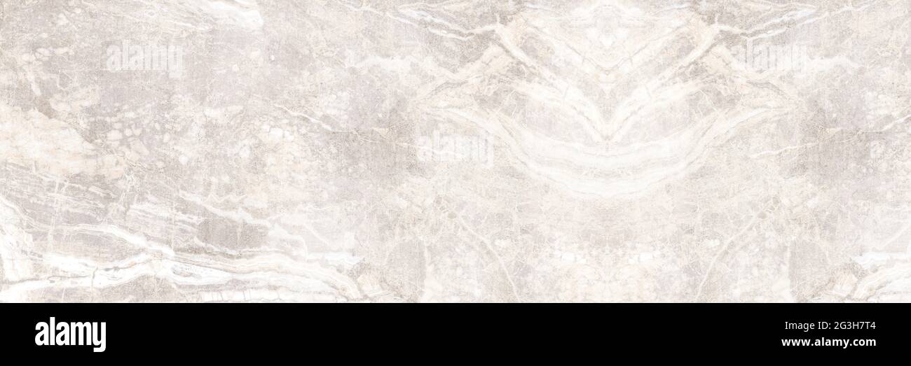Marmo di avorio lucido. Vera e propria struttura in pietra di marmo naturale e sfondo della superficie. Mattonelle in marmo di breccia naturale per pareti e pavimenti in ceramica, Emperador Foto Stock