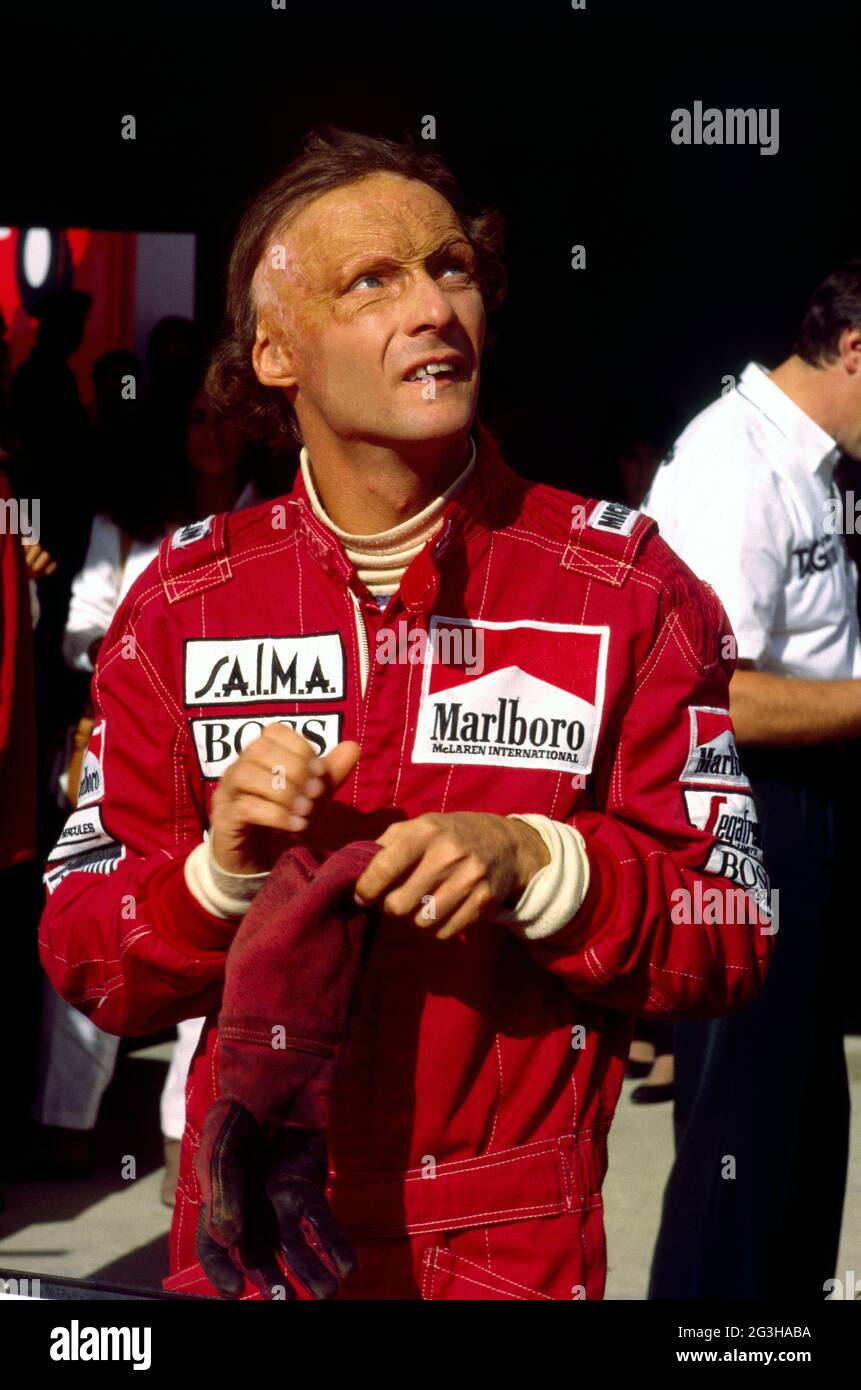 Niki Lauda. 1984 Gran Premio D'Austria Foto stock - Alamy
