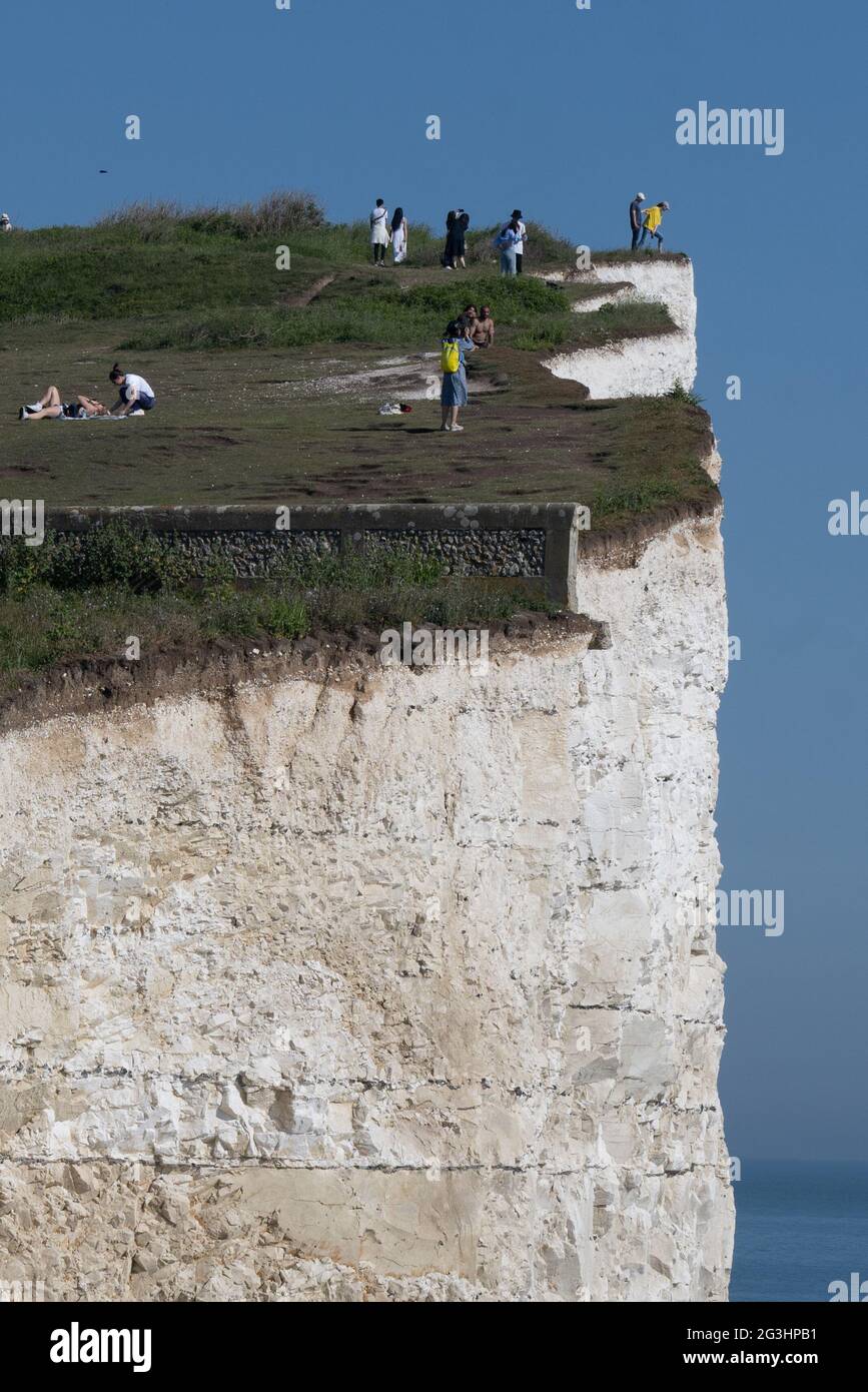 Birling Gap & Beachy Head, Eastbourne, East Sussex. Foto Stock