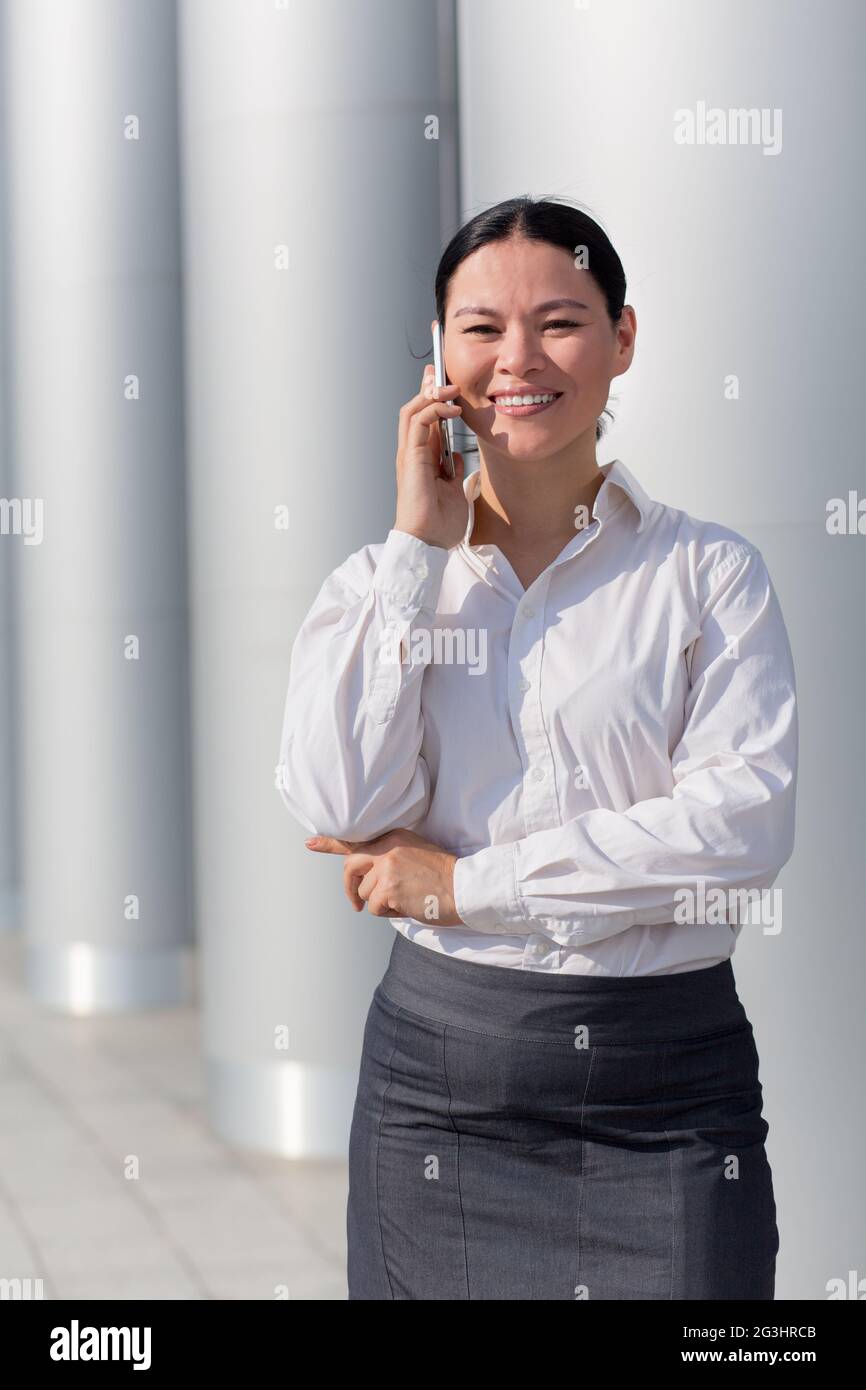 Donna di affari Foto Stock