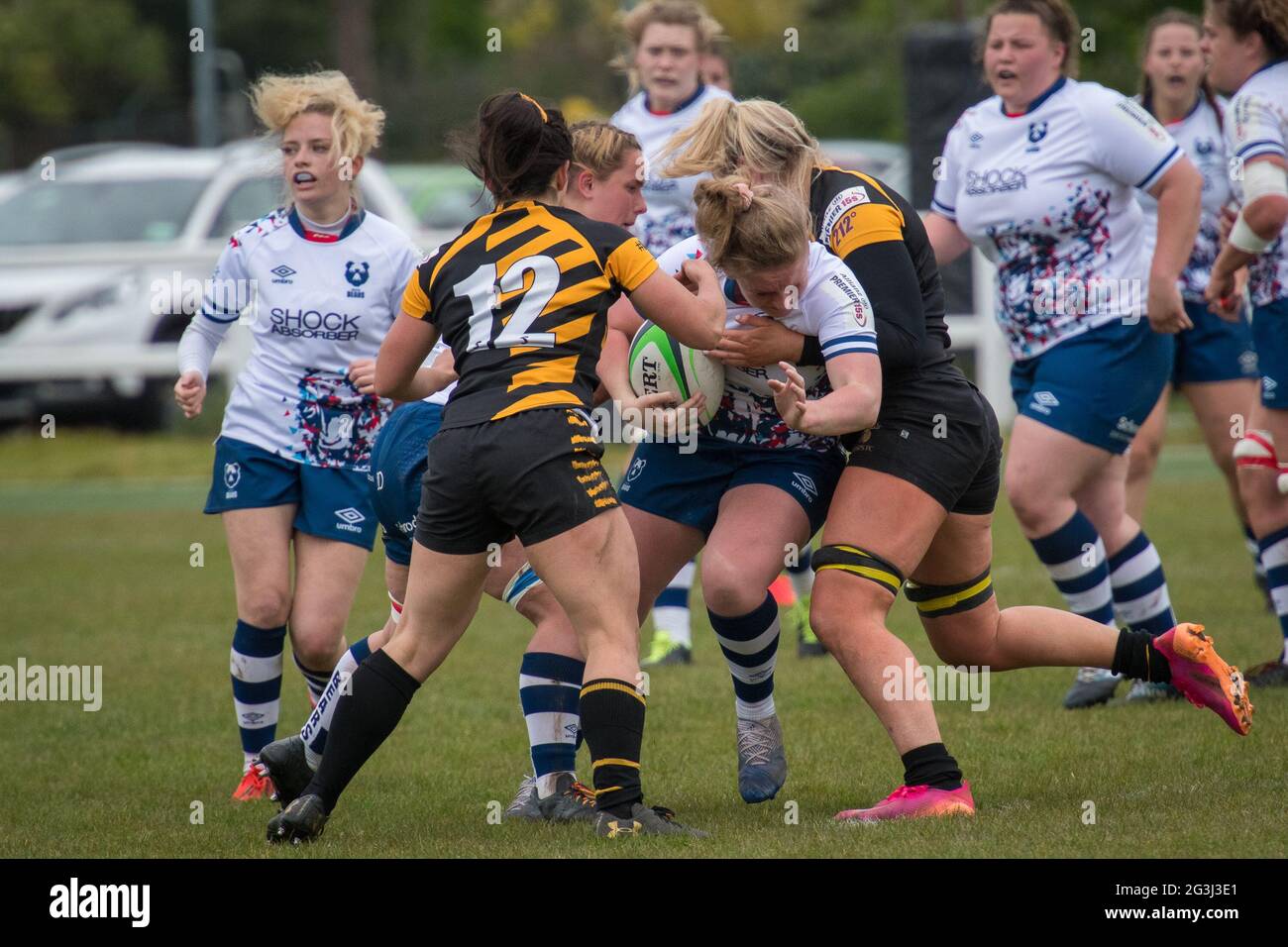 Acton, Londra, Inghilterra 08 maggio 2021. Allianz Premier 15s round 18 match tra Wasps Ladies e Bristol Bears Women Foto Stock