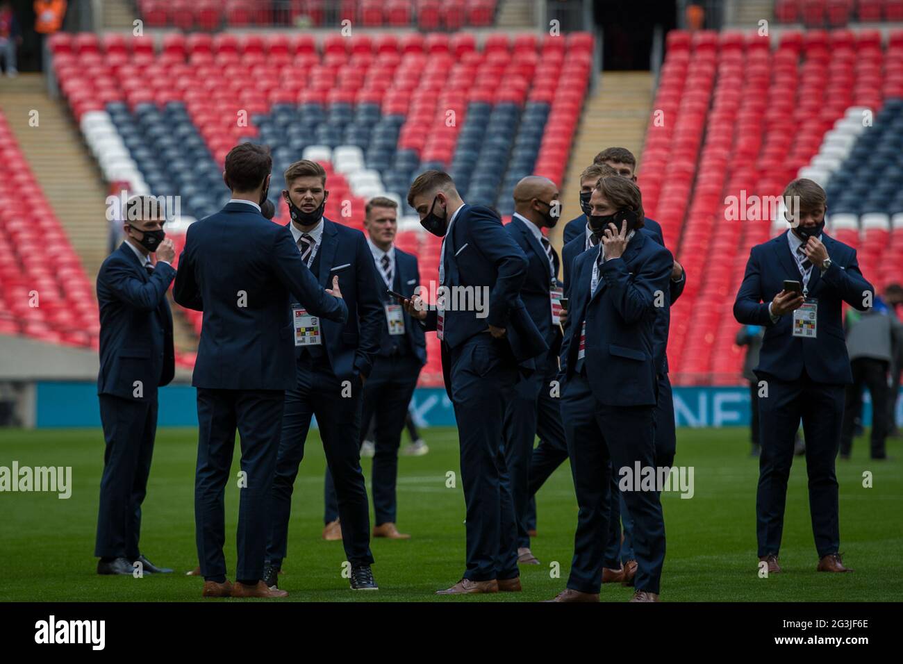Londra, Inghilterra 22 maggio 2021. La finale del Buildbase fa Trophy tra Hereford FC e Hornchurch FC ha giocato allo stadio di Wembley. Foto Stock