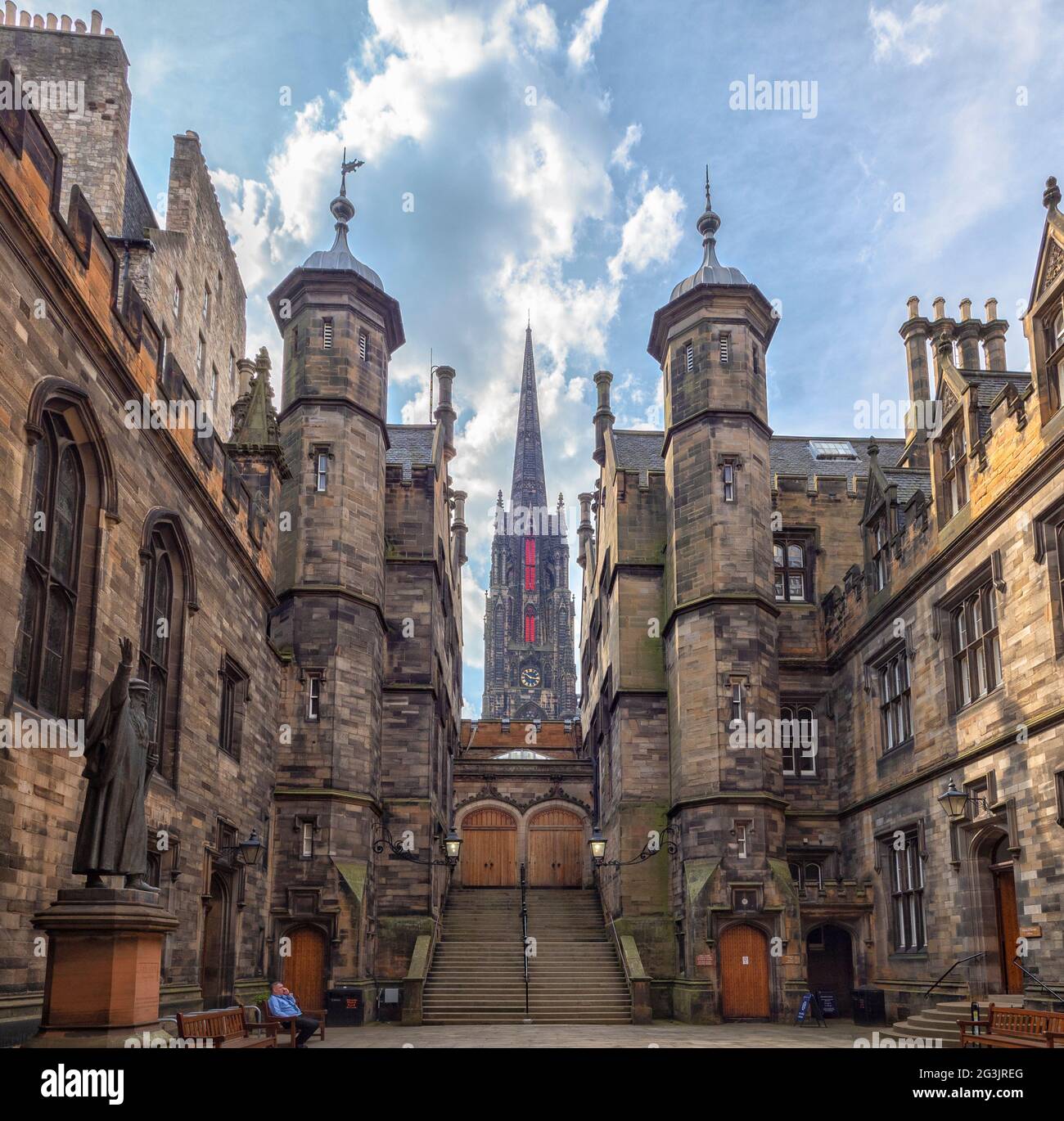 Sala dell'Assemblea Generale della Chiesa di Scozia, Edimburgo, Scozia, Regno Unito. Foto Stock