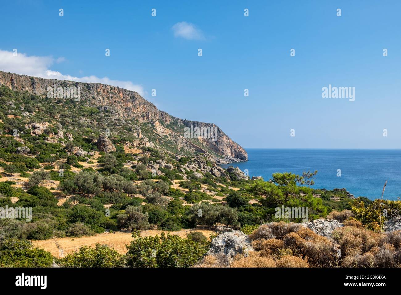 Auf dem Wanderweg nach Sugia im Süden der griechischen Insel Kreta Foto Stock