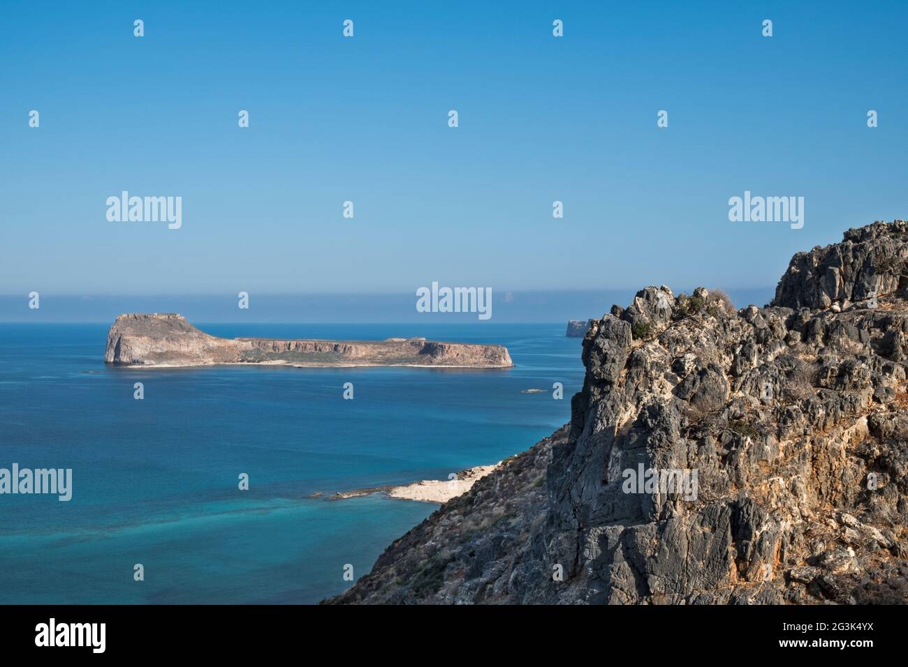 Vista da Creta Foto Stock