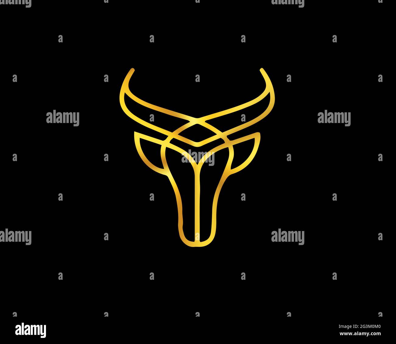 Animali logo Cow Foto Stock