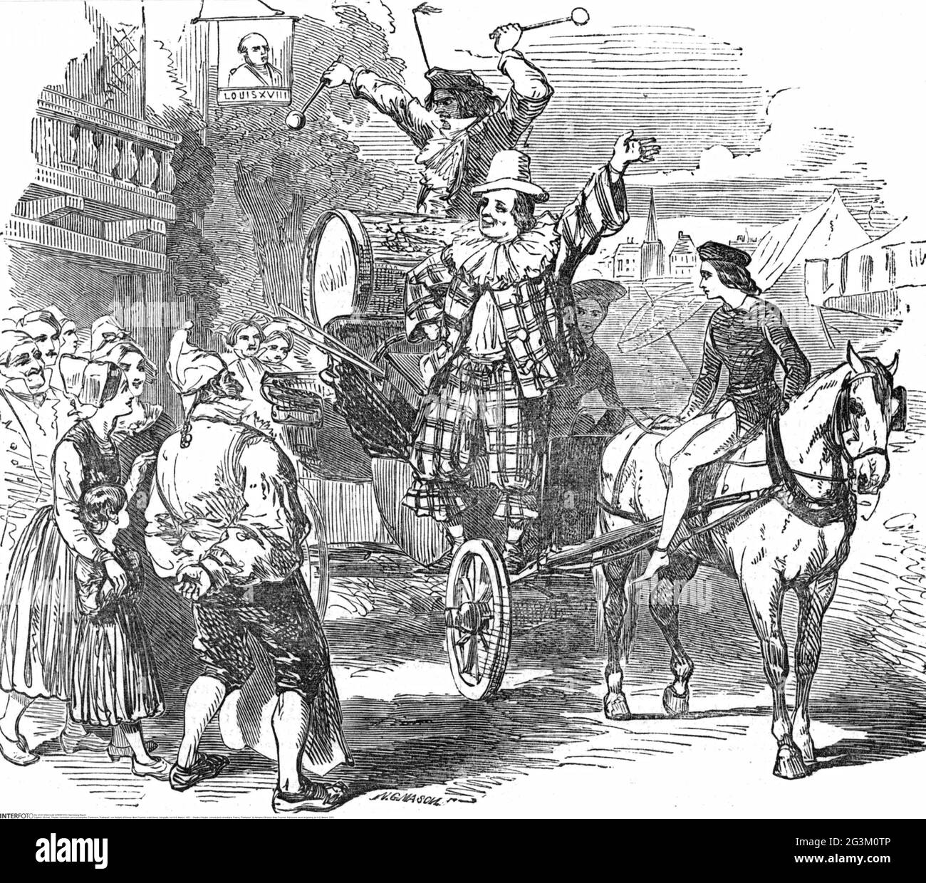 teatro / teatro, commedia e comici, Francia, 'Paillasse', di Adolphe d'Ennery / Marc Fournier, IL DIRITTO D'AUTORE DELL'ARTISTA NON DEVE ESSERE CHIARITO Foto Stock