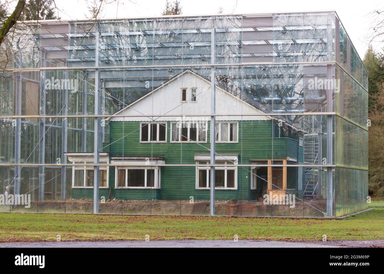 Di Westerbork, Paesi Bassi. Januari 2018. Ex-nazista deportazione camp Westerbork, ora un memoriale e museo. Foto Stock