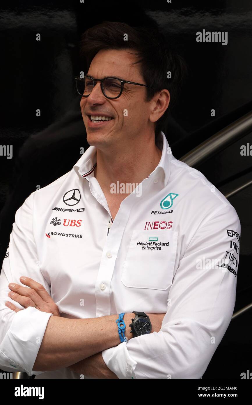 Formula 1 Aramco Gran Premio De Espana 2021. Torger Christian Wolff del team principapl della Mercedes AMG F1 Team Foto Stock