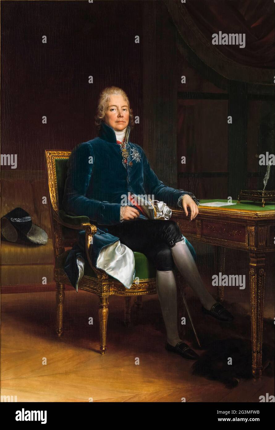 Charles Maurice de Talleyrand Périgord (1754–1838) Prince de Bénévent, ritratto del barone François Gérard, 1808 Foto Stock