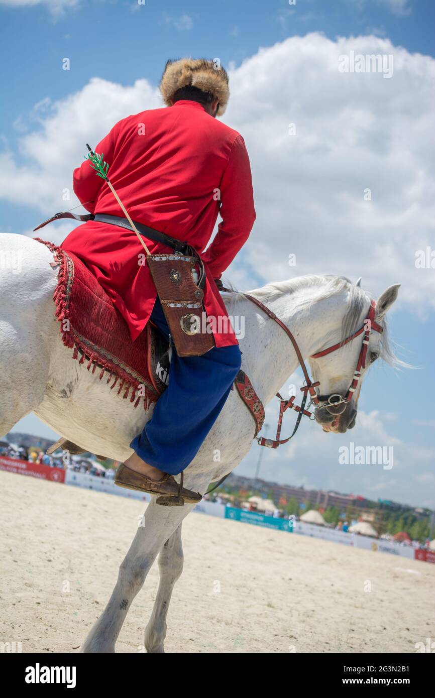 Esempi di abiti etnici turchi Foto Stock