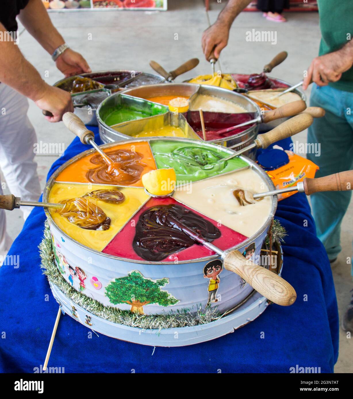 Caramella a bastone ottomana turca fatta a mano Foto Stock