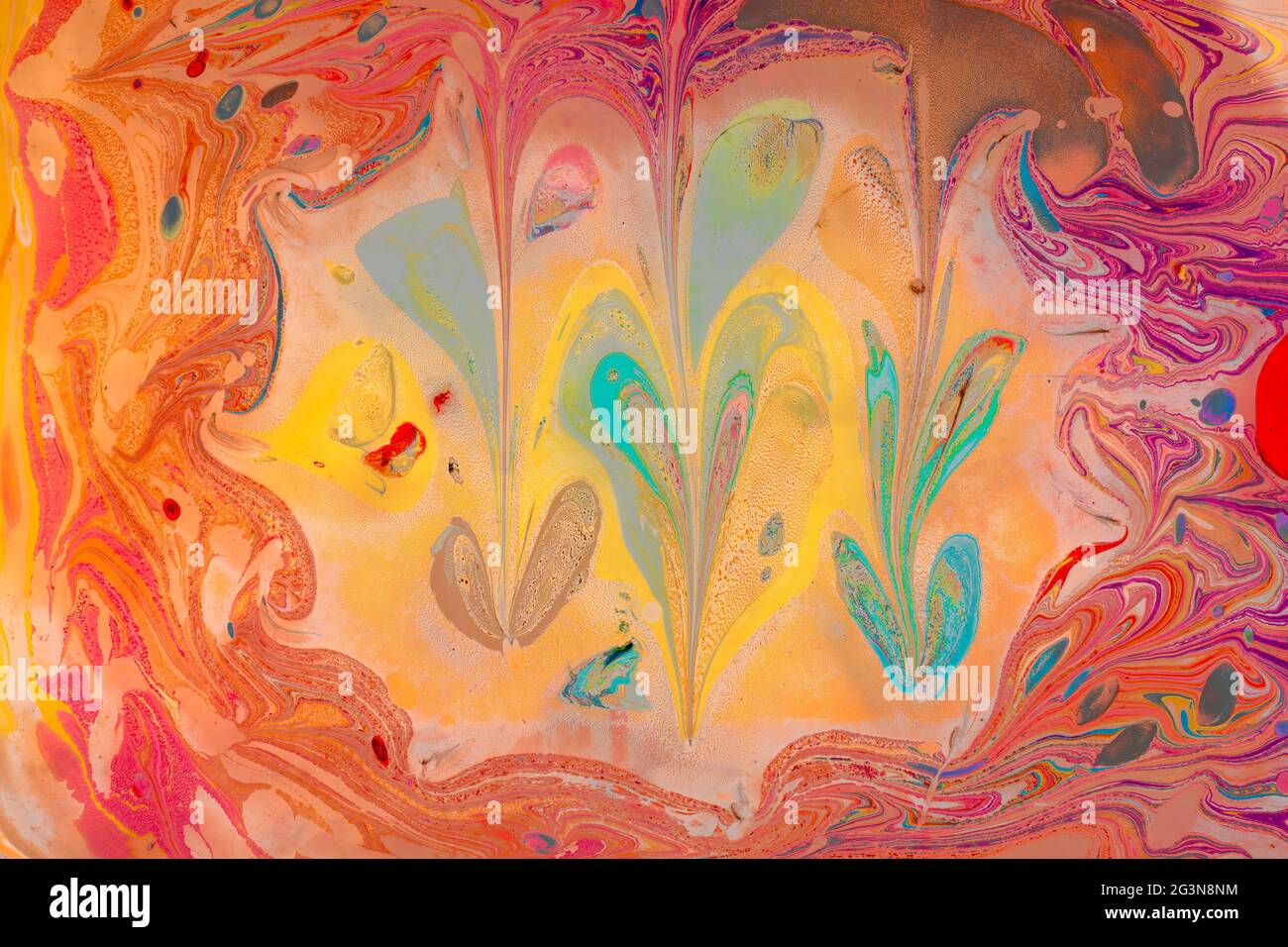Astratto marmorizzazione di disegni d'arte come sfondo colorato Foto Stock