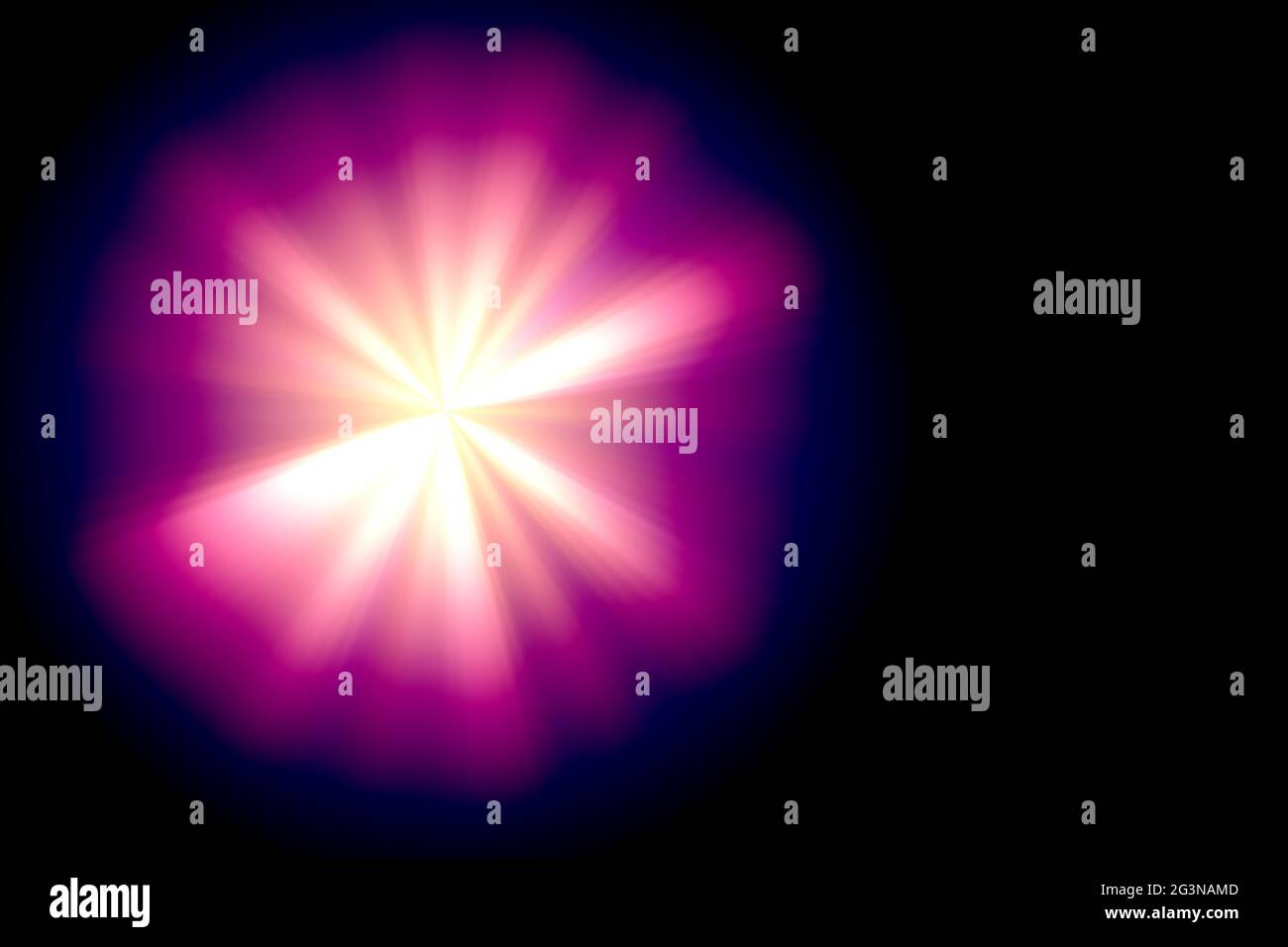 Immagine astratta della svasatura di illuminazione Foto Stock