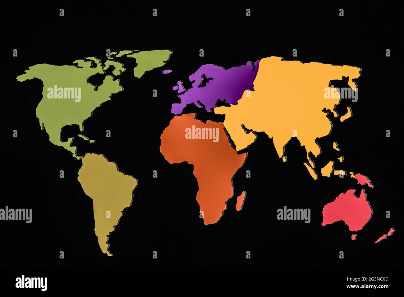 Circa delineato mappa del mondo come global business concetti Foto Stock Circa delineato mappa del mondo come global business concetti Foto Stock