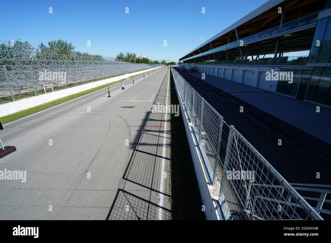 Montreal, Quebec, Canada, 29 maggio 2021.Empty corsa al circuito di Gilles-Villeneuve.Credit: Mario Beauregard/Alamy News Foto Stock