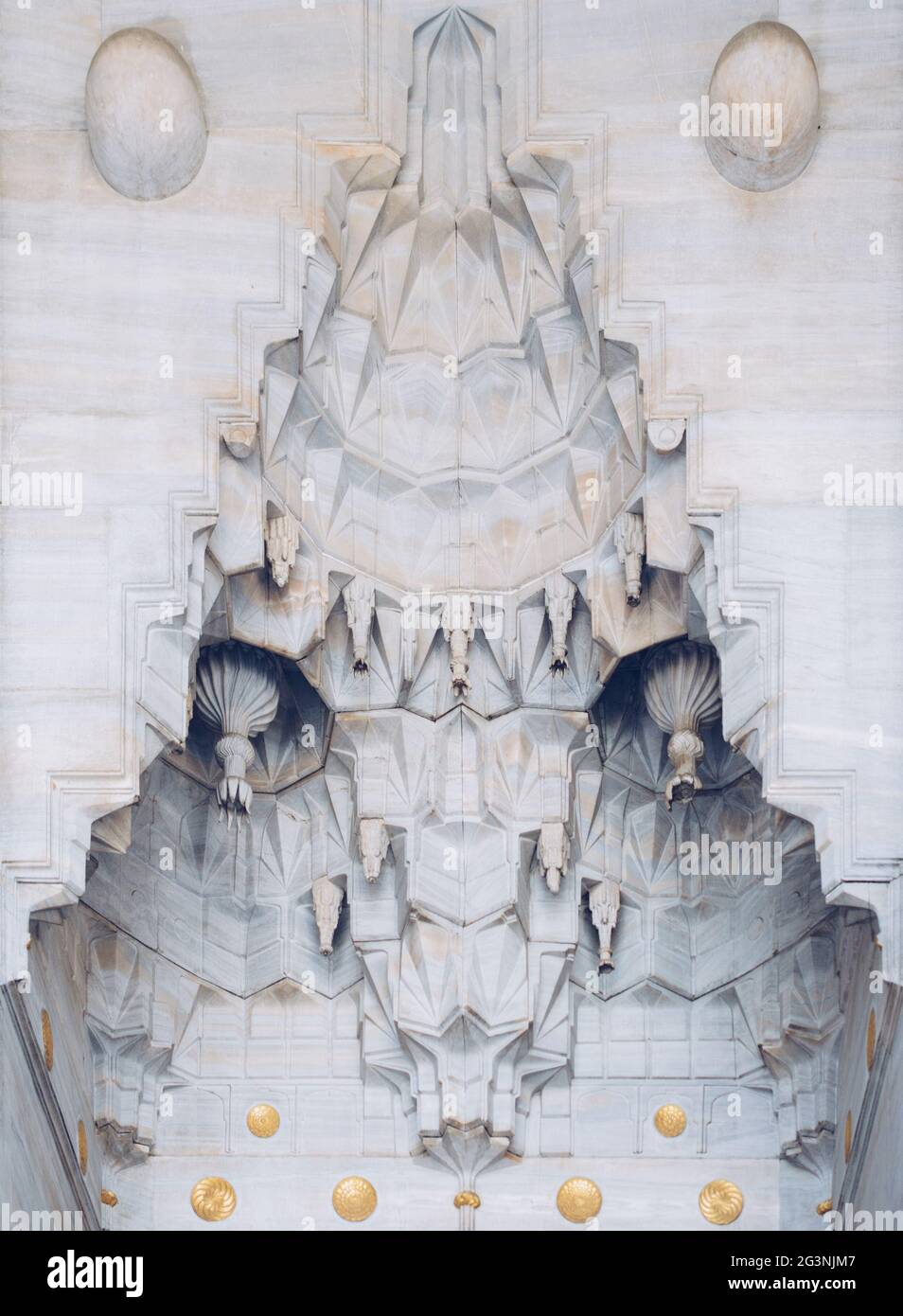 Arte turca ottomana con motivi geometrici Foto Stock